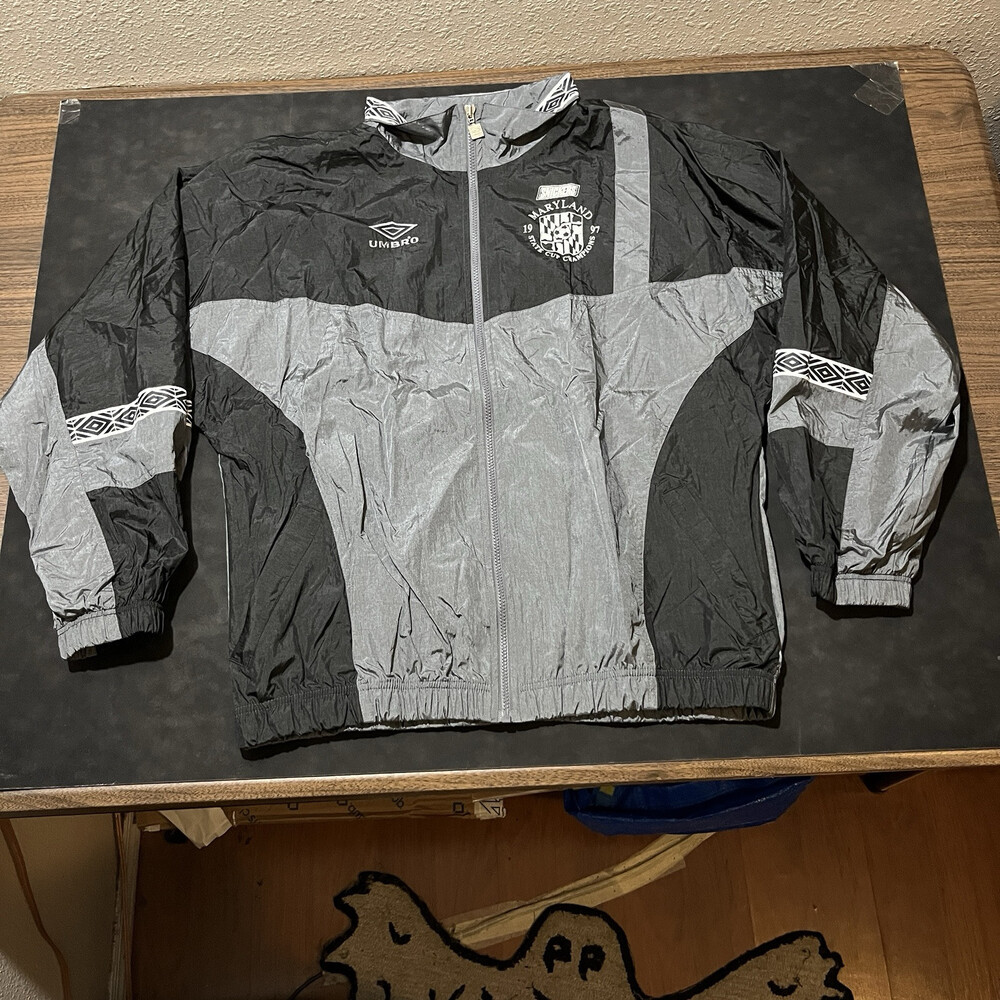 UMBRO Track Jacket Snicker Chocolate Vintage 90s CBF Candy Bar Soccer Zip Up